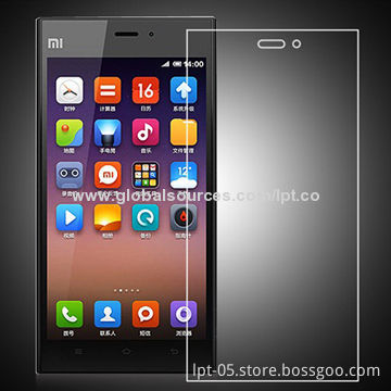 Tempered Glass Screen Protector for Xiaomi Phone Mi3 with 9H Hardness